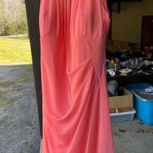 A beautiful coral dress beachy